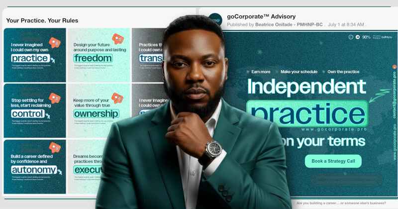 Emmanuel Ajao - goCorporate CEO and founder - own your revenue in private practice